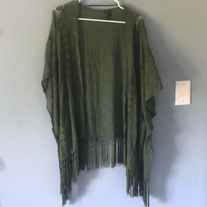 Forever 21 green kimono